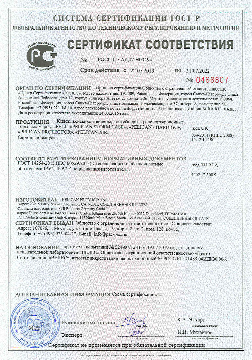 Сертификат соответствия 